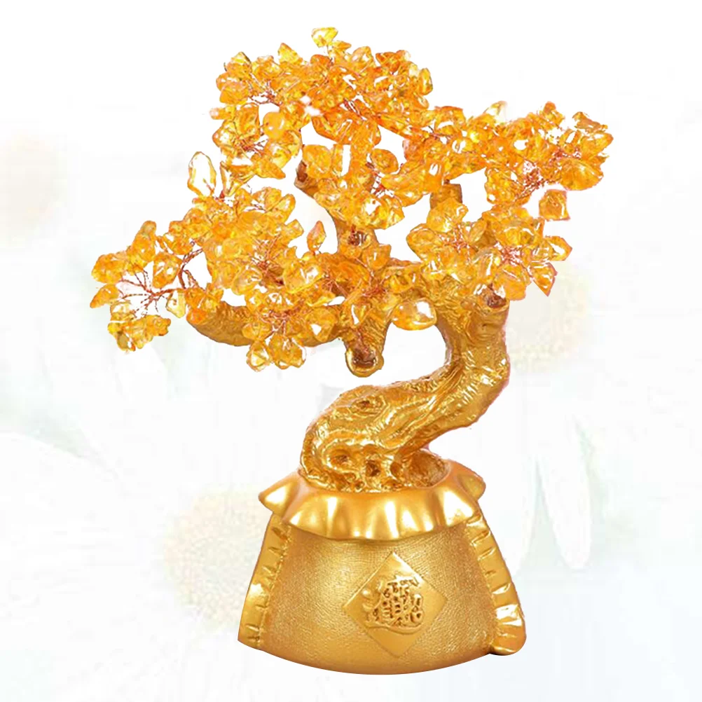 

1pc Fashion Durable Creative Crafts Money Tree Adornment Bonsai Decor Lucky Tree Ornament for Office