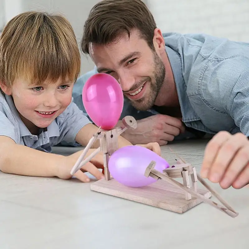 Деревянный истребитель с головой воздушного шара фотоигра для захватывающих