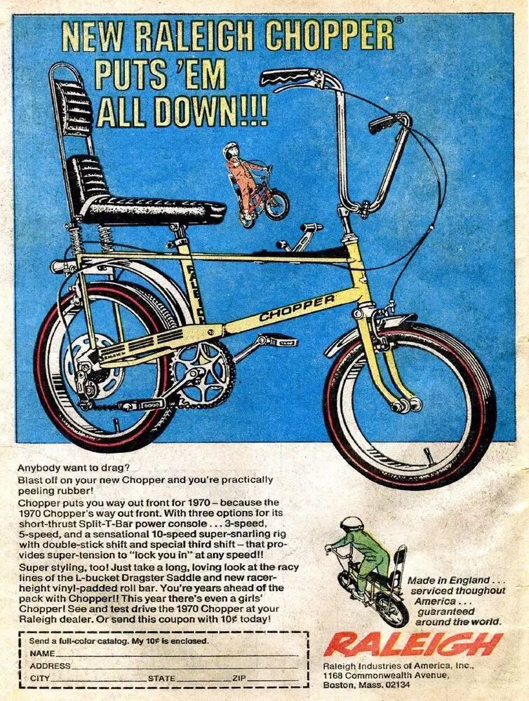 

Raleigh Chopper Retro Metal Plaque/Sign Pub, Bar, Man Cave Novelty Gift