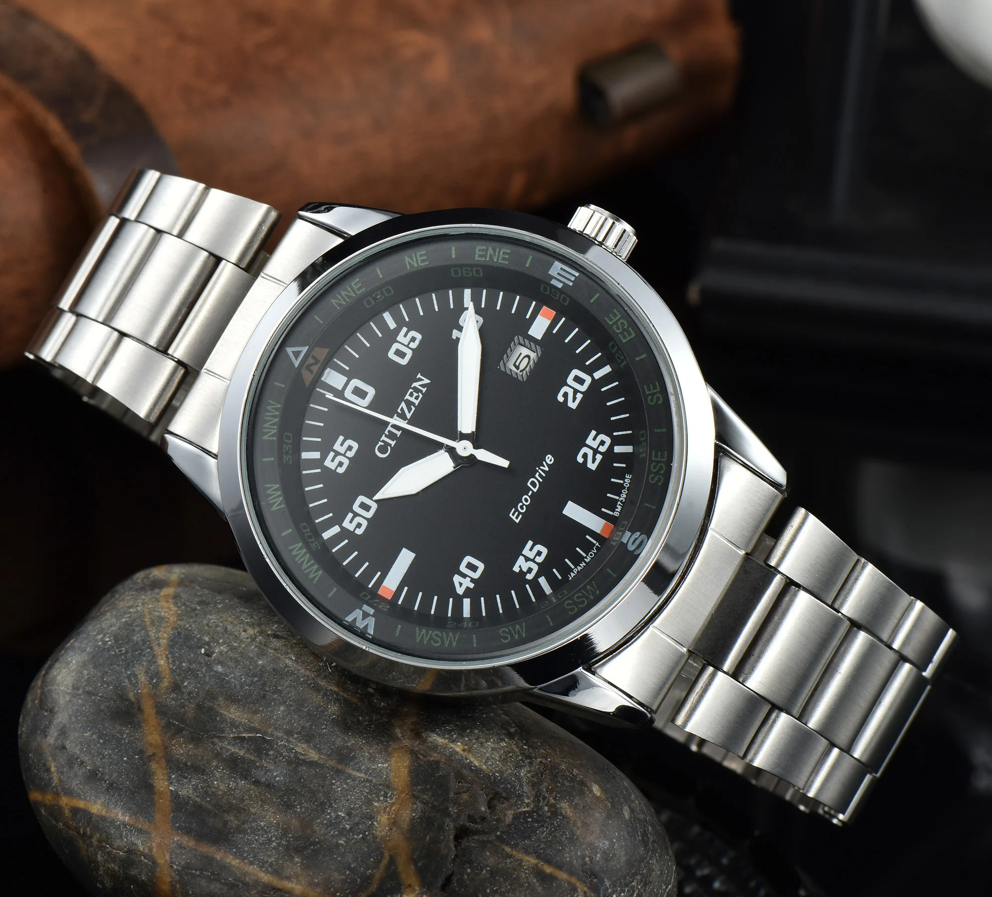 Top Brand High Quality Men's Watch Citizen Full Function Belt Quartz Men's Business Watch