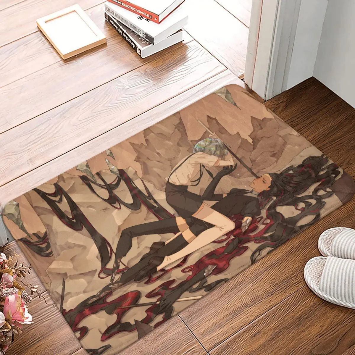 

Land Of Lustrous Anime Non-slip Doormat Phosphophyllite And Bort Bath Kitchen Mat Welcome Carpet Indoor Modern Decor