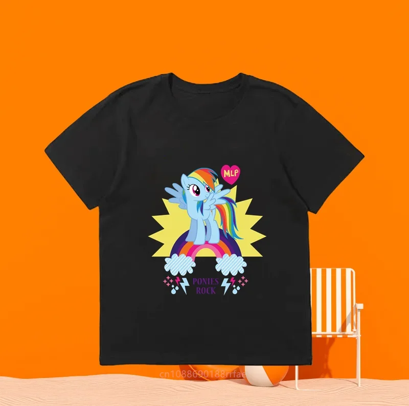 Детская Повседневная Футболка С Аниме-принтом Топ Короткими Рукавами И Круглым