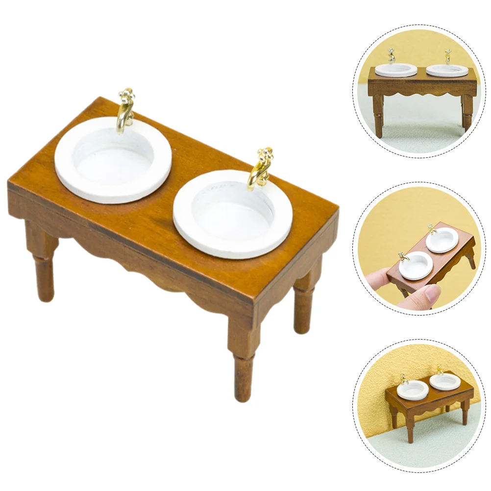 

Flume House Decoration Washing Basin Bathroom Cabinet Simulation Washbasin