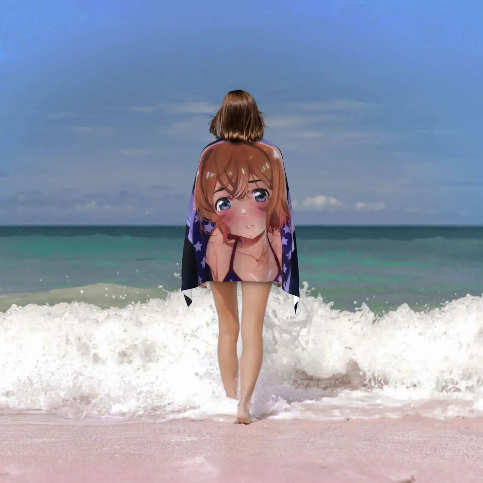 Банное полотенце Nanami Mami пляжная Подушка Nanami Mami Аренда для девушки Okarishimasu Kanojo Аниме Манга сексуальные Ecchi (art.: 3920bbdc8bc6a) - 3920bbdc8bc6a