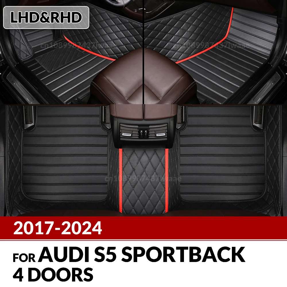 Автомобильные коврики для Audi S5 Sportback 4-дверные 2017-2024 23 22 21 20 19 18 Пользовательские