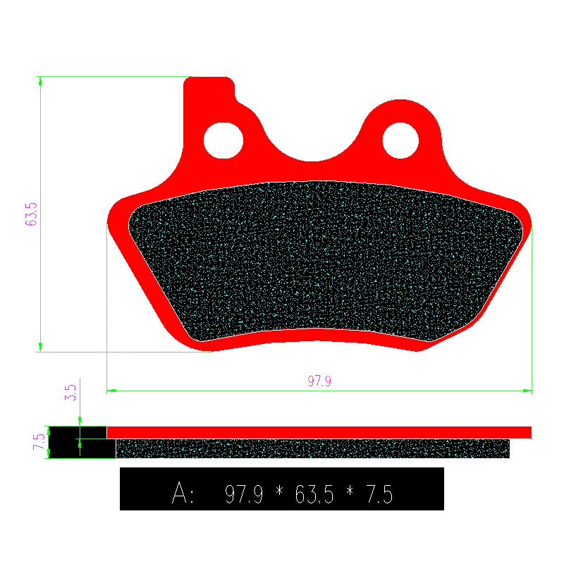 Медные передние и задние тормозные колодки для HARLEY Softail Deuce Fat Boy Heritage Classic Night Train Road