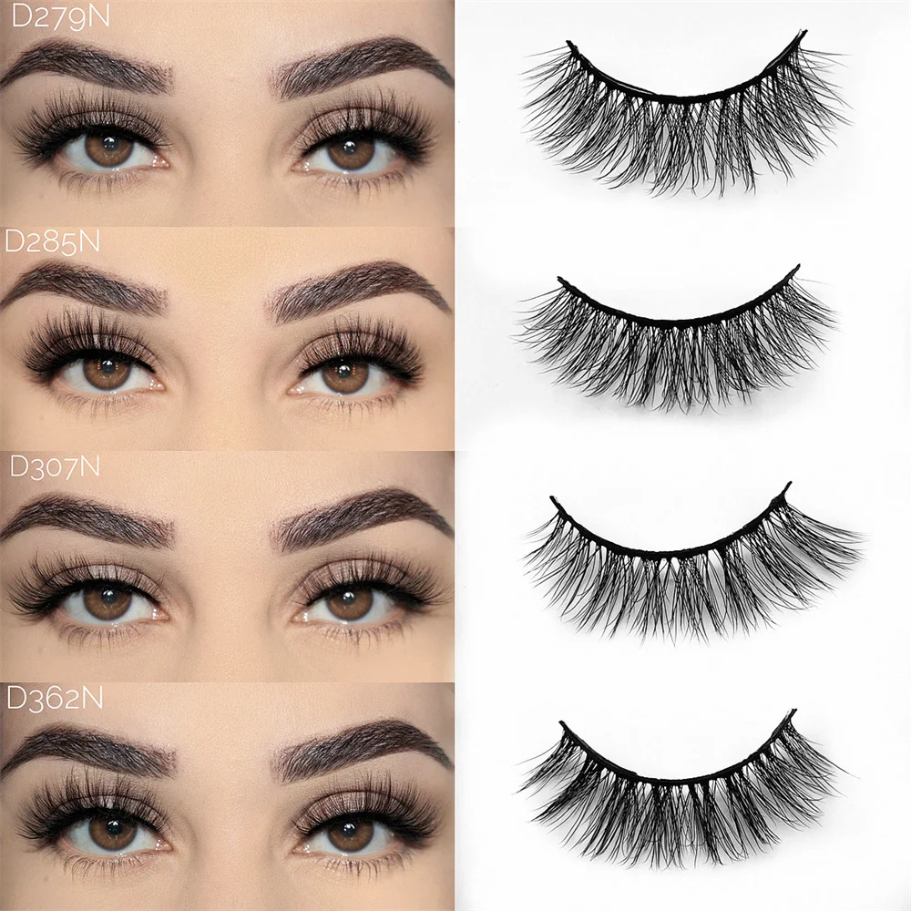 

Nahardys Eyelash Faux Mink Eyelashes Crossing Mink Lashes Hand Made Full Strip Eye Lashes 40 Styles cilios naturais False Lashes