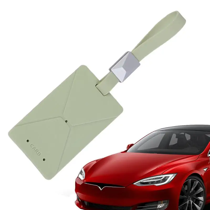 

Car Key Holder Silicone Case Keychain Key Card Anti-Lost Protective Fashionable For Men