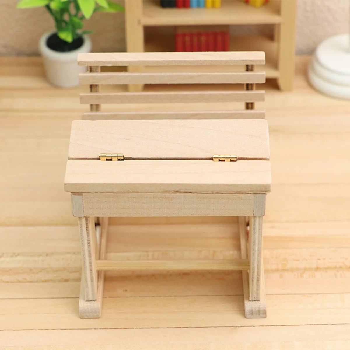 School Desk Furniture Model Toy Dollhouse Decor Accessories
