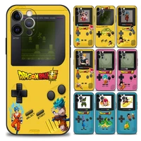 game boy anime dragonball son goku phone case for iphone 11 12 13 pro max 7 8 se xr xs max 5 5s 6 6s plus 5g black soft silicone