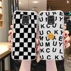 Чехол для Xiaomi Redmi 9, чехол для Redmi Note 10 9 8 11 Pro 10S 9S 7 8T 9 Prime 9T 9A 9C NFC 9i 8A, чехол в клетку с шахматной окраской