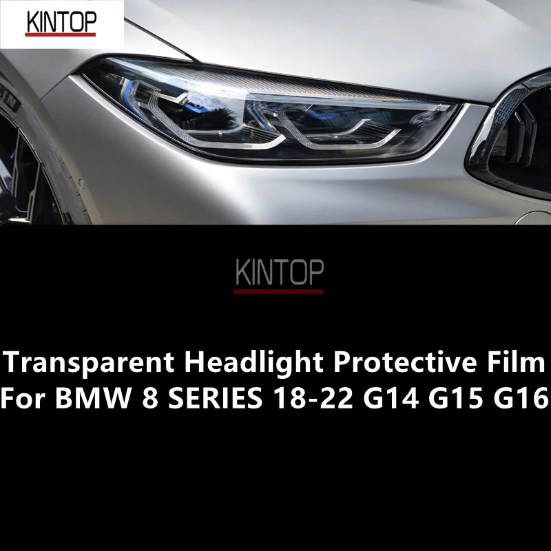 

For BMW 8 SERIES 18-22 G14 G15 G16 TPU Transparent Headlight Protective Film, Headlight Protection, Film Modification