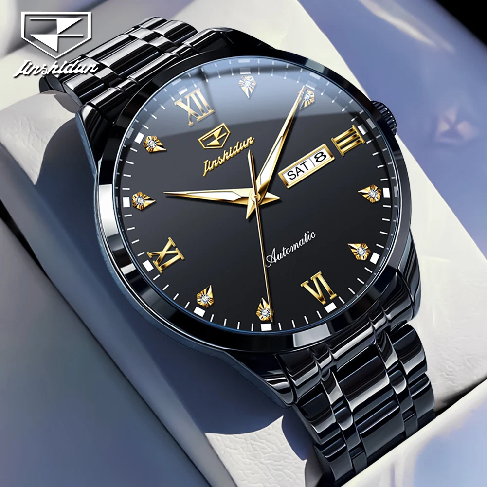 JSDUN 8980 новые автоматические часы для мужчин роскошные мужские механические с