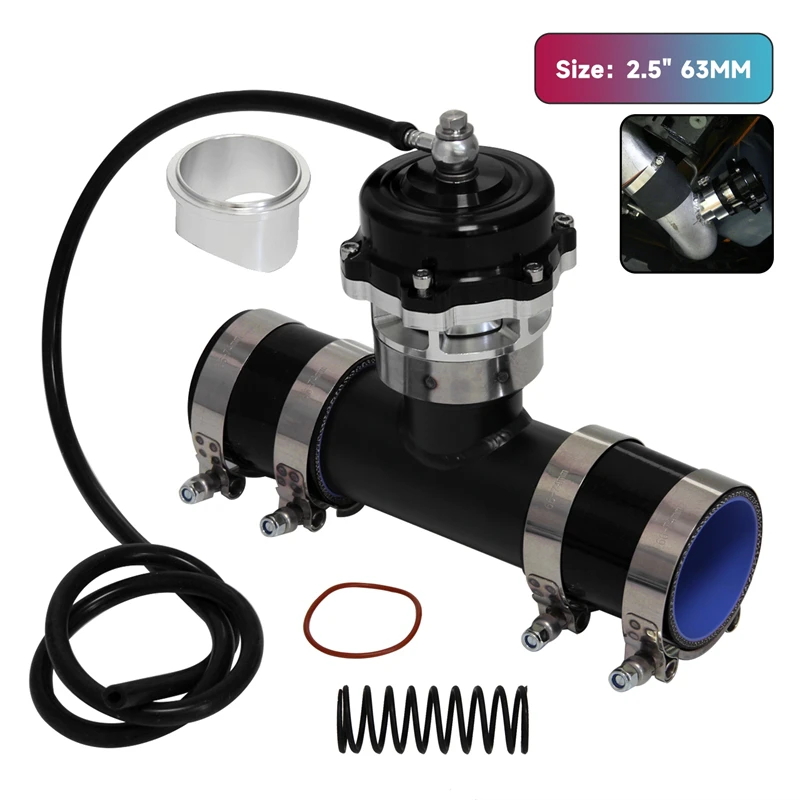 

50 мм 35 фунтов на квадратный дюйм, турбо-выдувной клапан, адаптер BOV, зажим и Фланцевая труба с наружным диаметром 2,5 дюйма