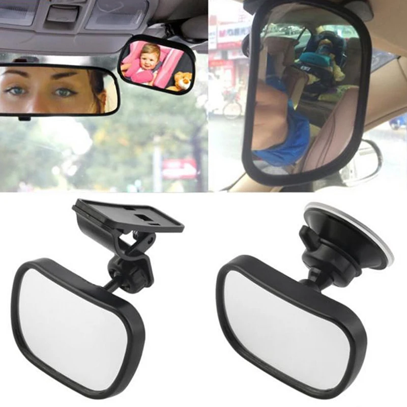

1pc 2 in 1 Mini Car Safety Back Seat Rearview Adjustable Mirror Rear Ward Child Infant Safety Baby Kids Monitor Car Accessories