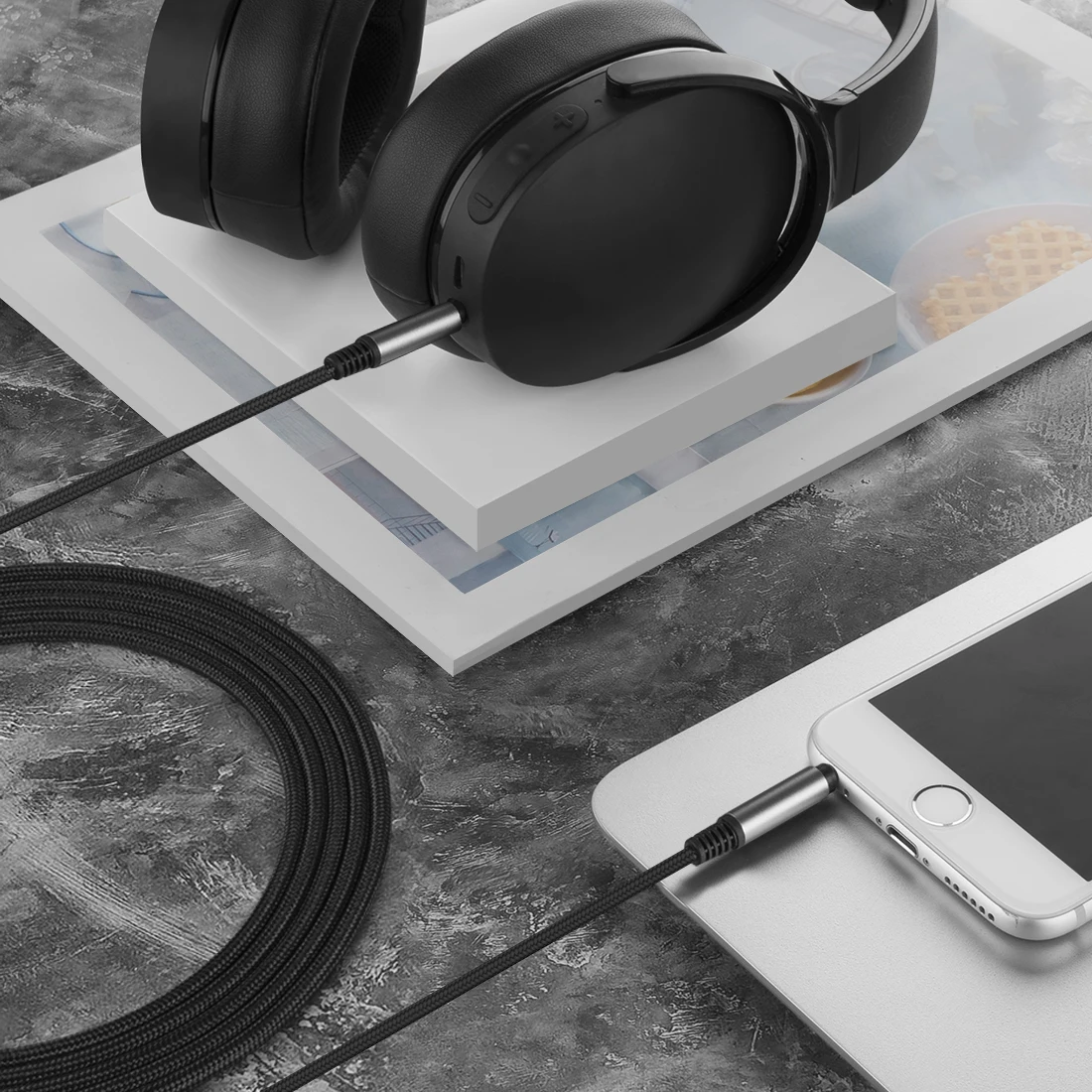 Фото Аудиокабель Geekria, совместимый с Skullcandy Hesh Evo, Hesh ANC, Crusher Evo, Crusher EVO, Crusher ANC, Hesh 3, Hesh 2. №5