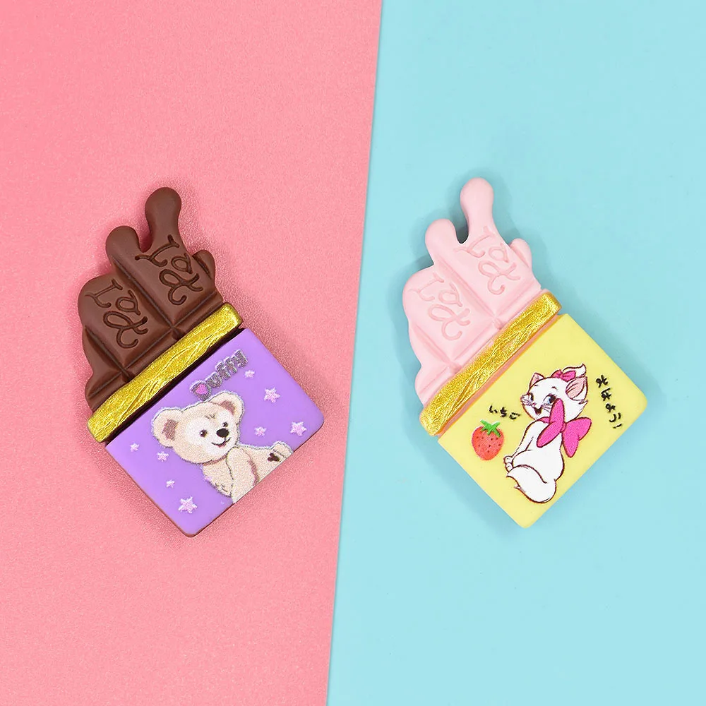 

10pcs Mini Cartoon Chocolate Resin Miniature Material Scrapbook Accessories Kawaii Items Scrapbooking Embellishment Diy Flatback