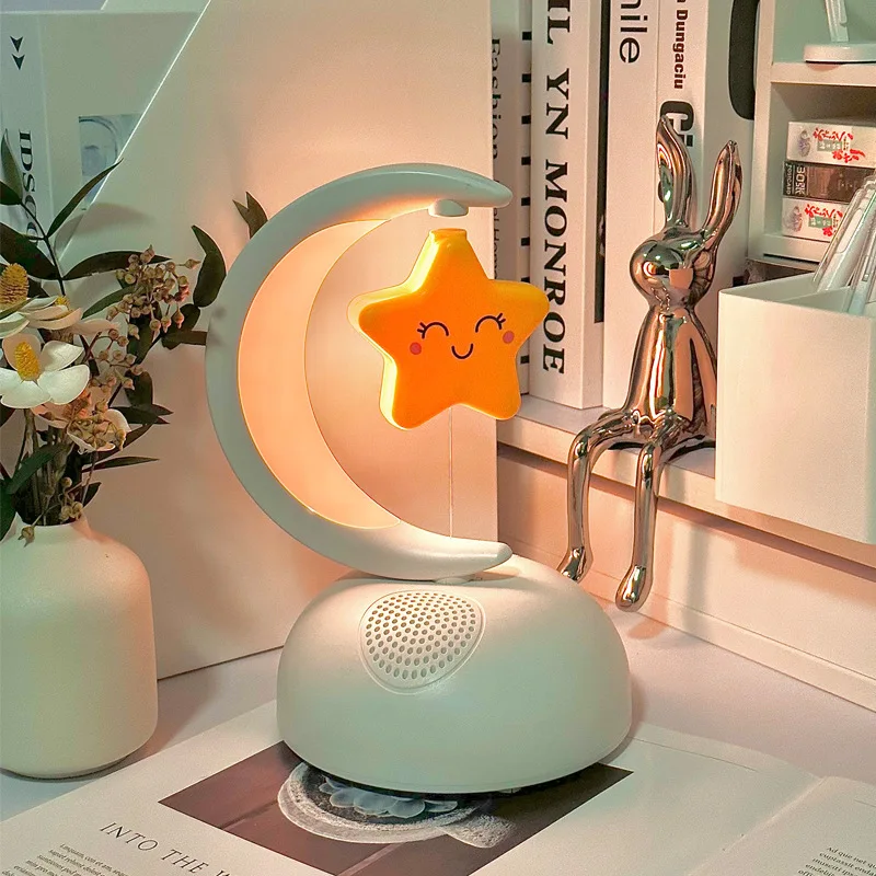 

New Star Moon Bluetooth Speaker Product Hifi Sound Quality Subwoofer Cross border E-commerce Desktop Atmosphere Light Night