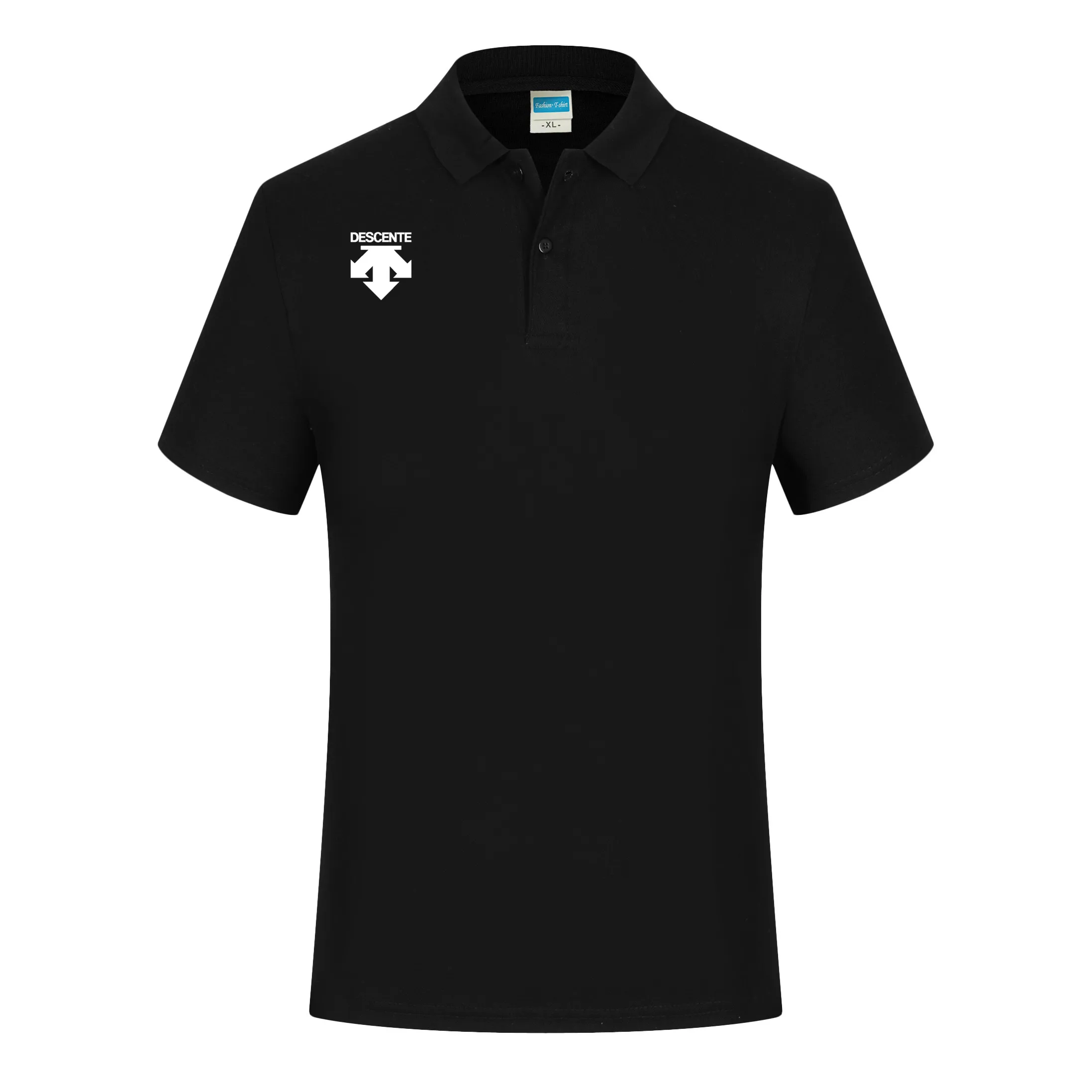 

New Summer Descent Men's Top Lapel T Shirt Quick Dry Breathable Casual Fashion Polo Shirt Golf Brand Business Summer Polo Shirt