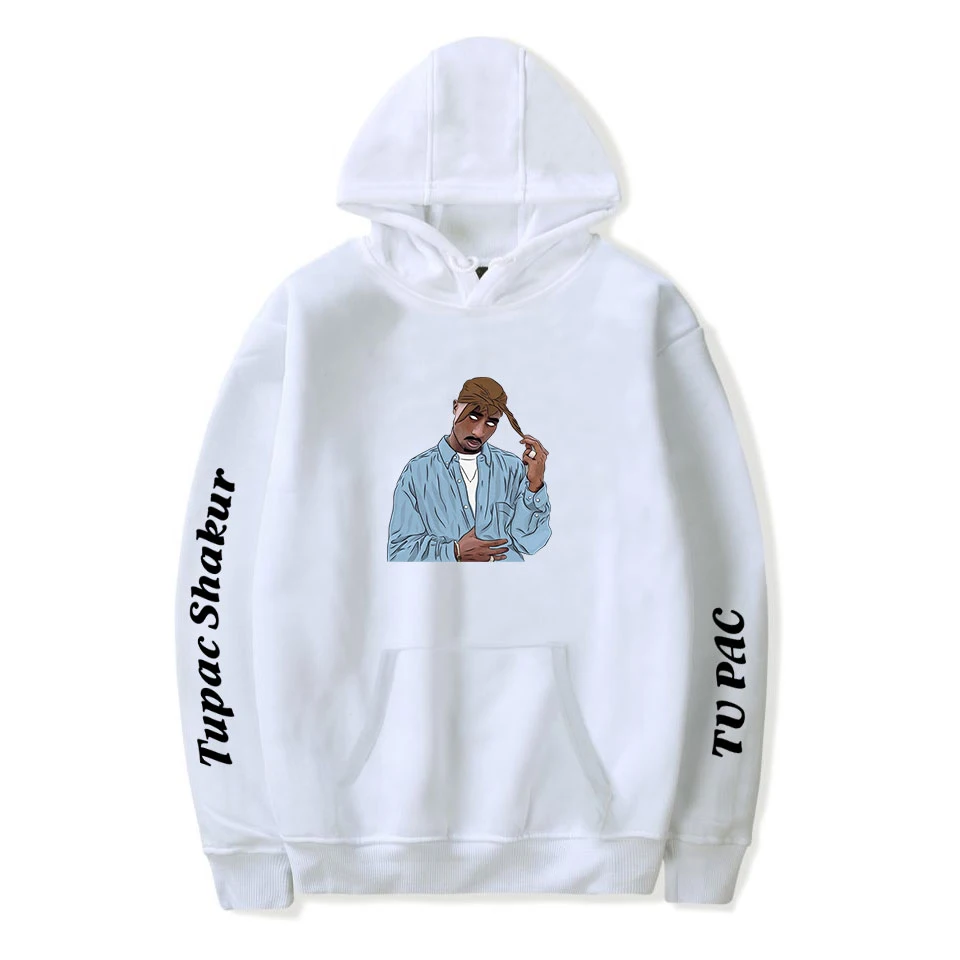 

Rapper 2Pac Sweatshirts Hoodies Fashion Casual Men Women Hip Hop Hoodie Print Harajuku Kpop Sweatshirt Oversized Hoodies