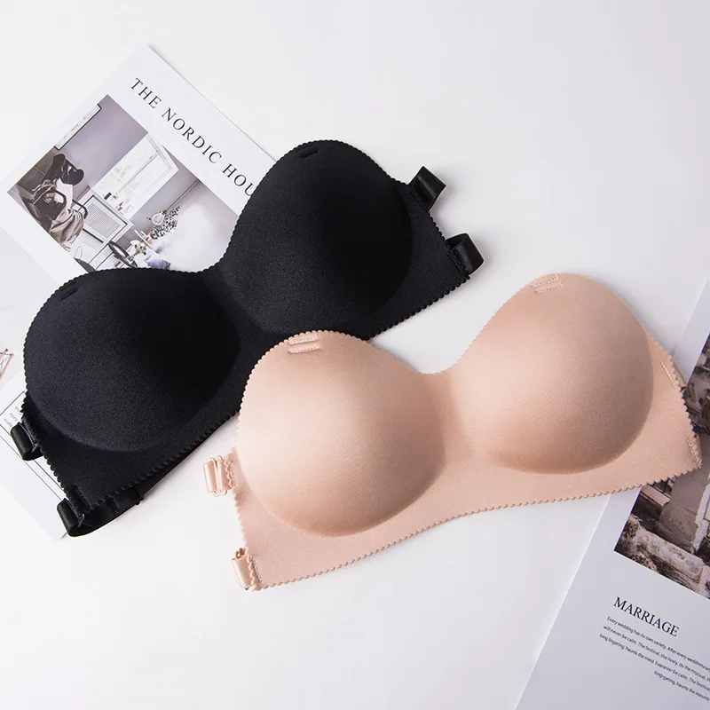 

Push Up Bra Strapless Brassiere Seamless Bandeau Bralette Wireless Bras Invisible Underwear Women Tube Top Boneless Lingerie