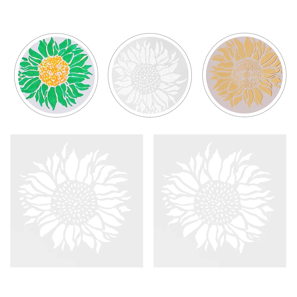 

Трафареты с изображением подсолнухов точечные шаблоны для студентов граффити трафареты с вырезами DIY Рисунок