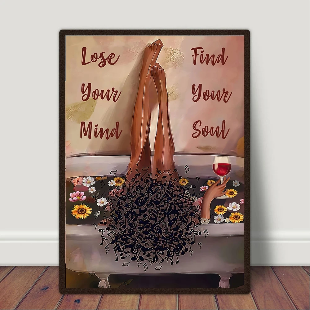 

Home Decor Canvas Africa Woman Picture Wall Art Paintings Retro Prints Modern Modular Black Girl Music Poster Living Room