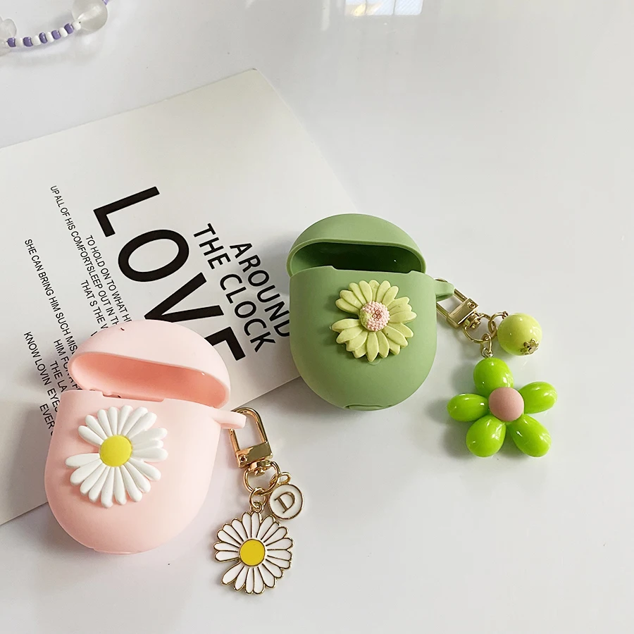 Чехол с цветами для Google Pixel Buds 2 / A-Series чехол симпатичный силиконовый наушников