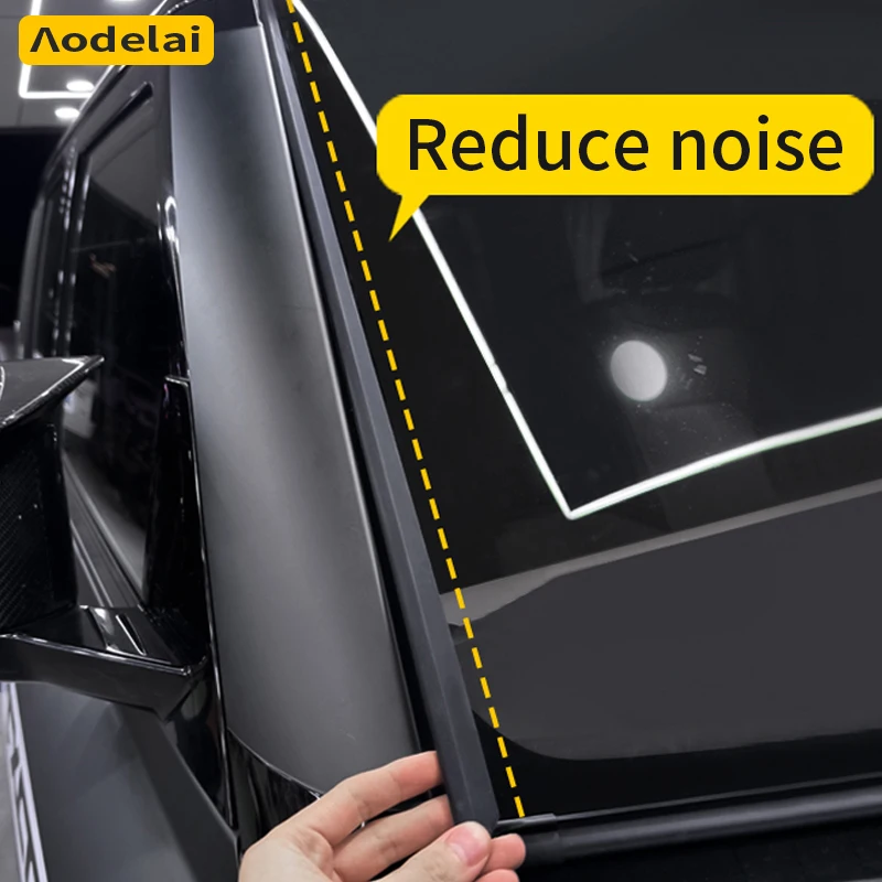 

2 шт. для Land Rover Defender 2020-2025, лобовое стекло, окно, уплотнительная резиновая полоса, шумоподавление, пылезащитные полоски 90 110