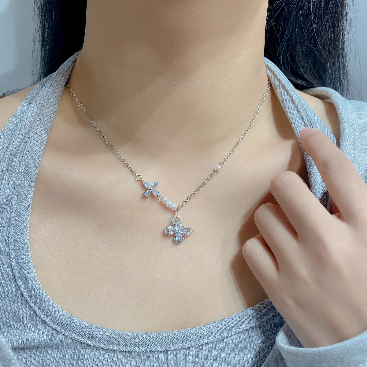 

Ожерелье с подвеской-бабочкой для женщин, чокеры, эстетические ожерелья, украшения, лот, оптовая продажа, подвески на шею, ювелирные изделия,...