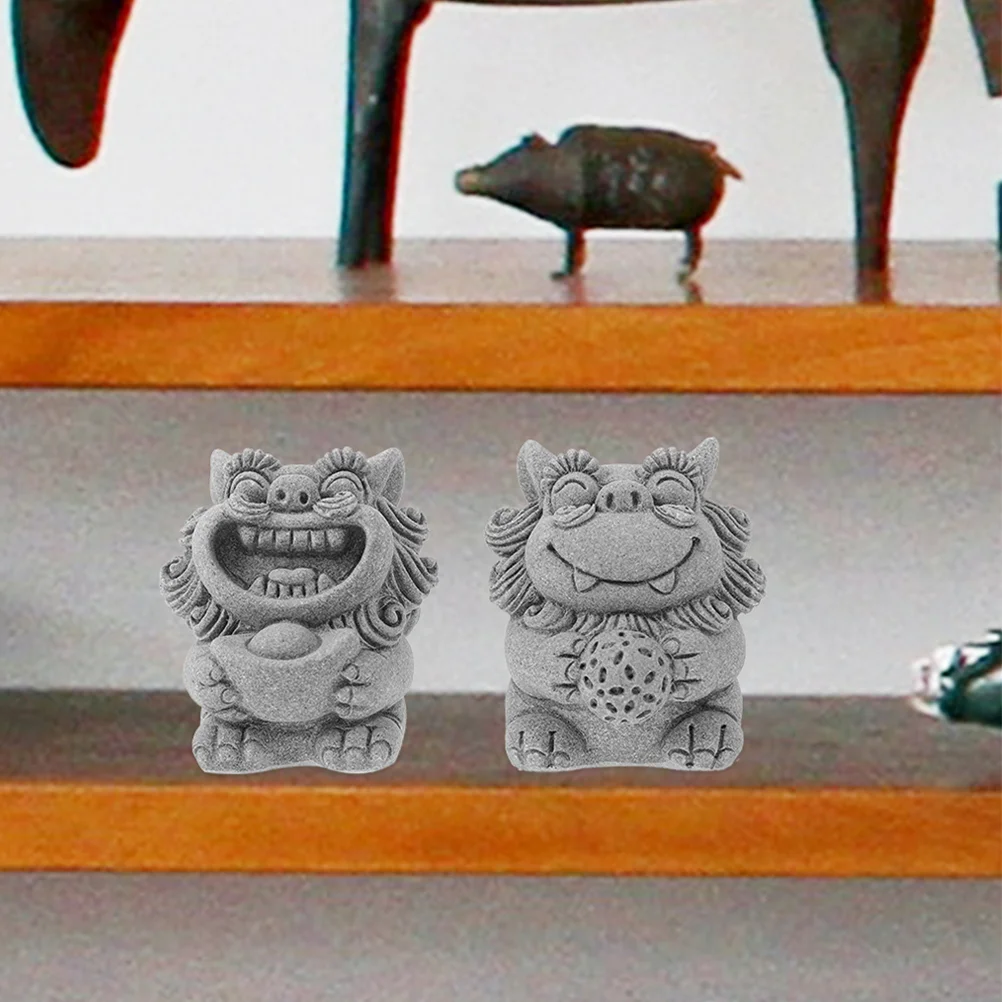 

2 шт., декоративные мини-статуи в форме льва