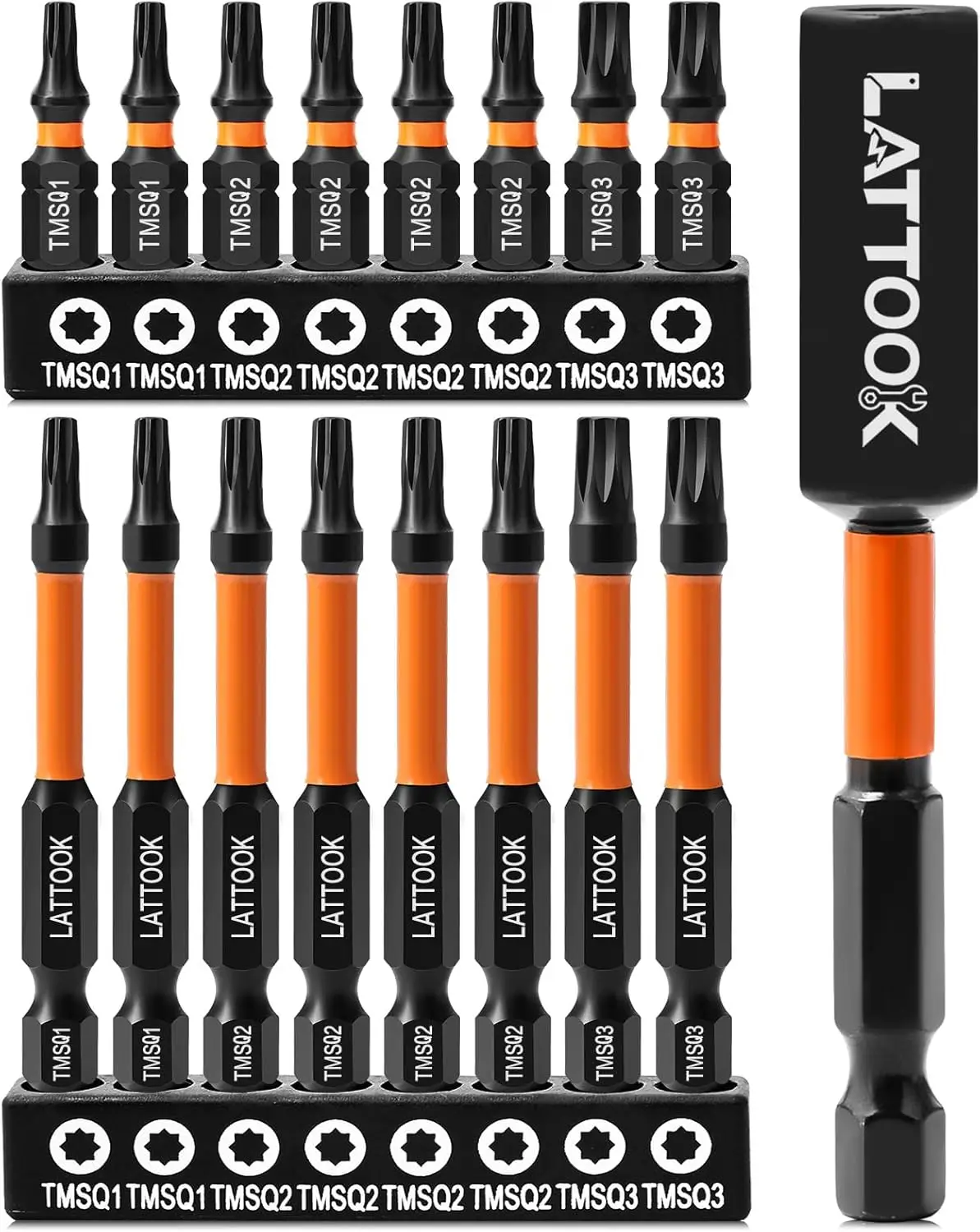 Набор двойных квадратных 8-точечных звездообразных бит 17 шт. Torx 2 приводных набор