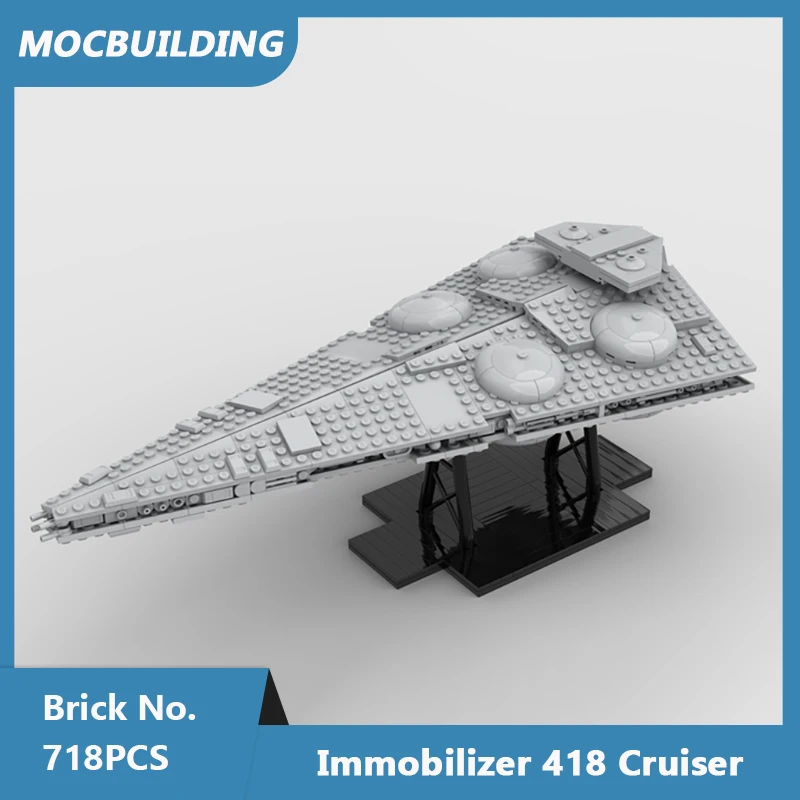 

MOC Building Blocks 1:1455 Immobilizer 418 Cruiser Space Wars Ultimate Collection Series Assembled Bricks Kids Toys Gifts 718PCS