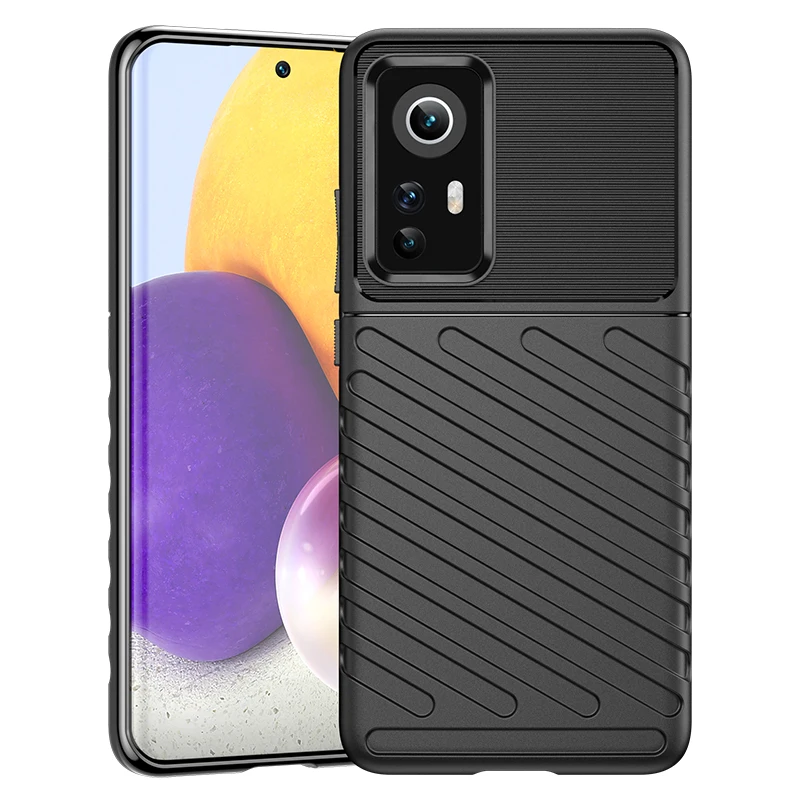 For Xiaomi Mi 12 Case Rubber Silicone Matte Anti-fall Rubber Protective Case Mi 12 12X Pro 12S Ultra Cover For Xiaomi 12 Case