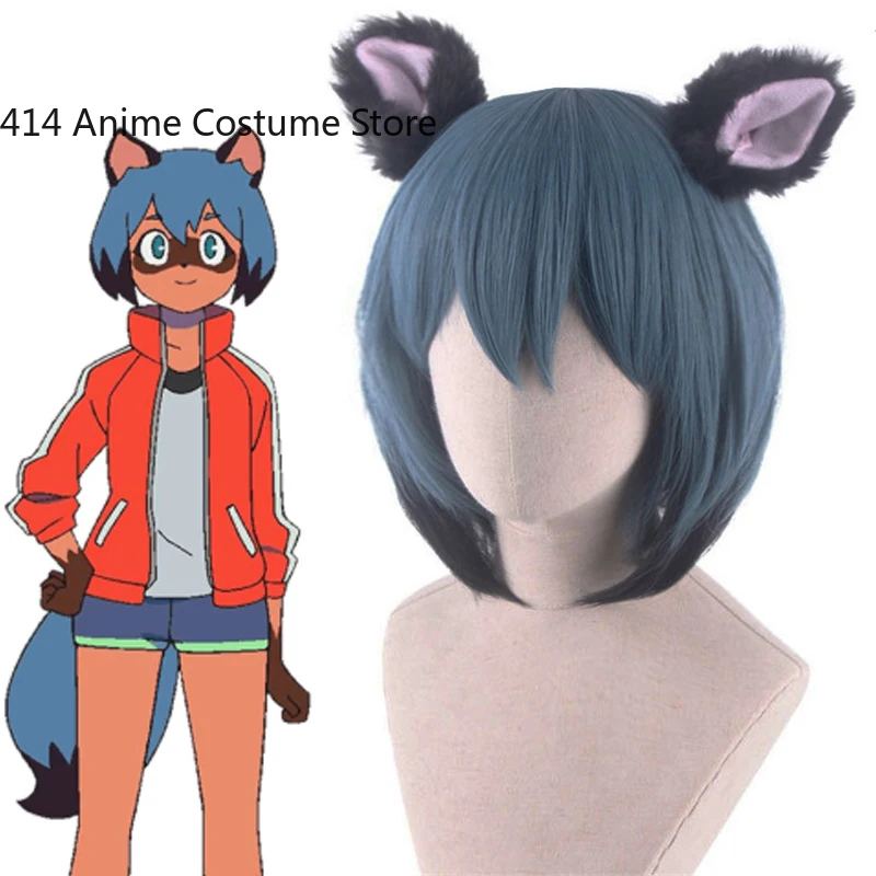 Парик для косплея Michiru Kagemori из аниме BNA брендовые новые синие короткие