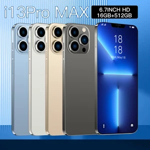 i13 pro max global version smartphone 6 7 inch 6800mah 5g 50mp 16gb 512gb unlock celular cellphone android 11 mobile phone free global shipping