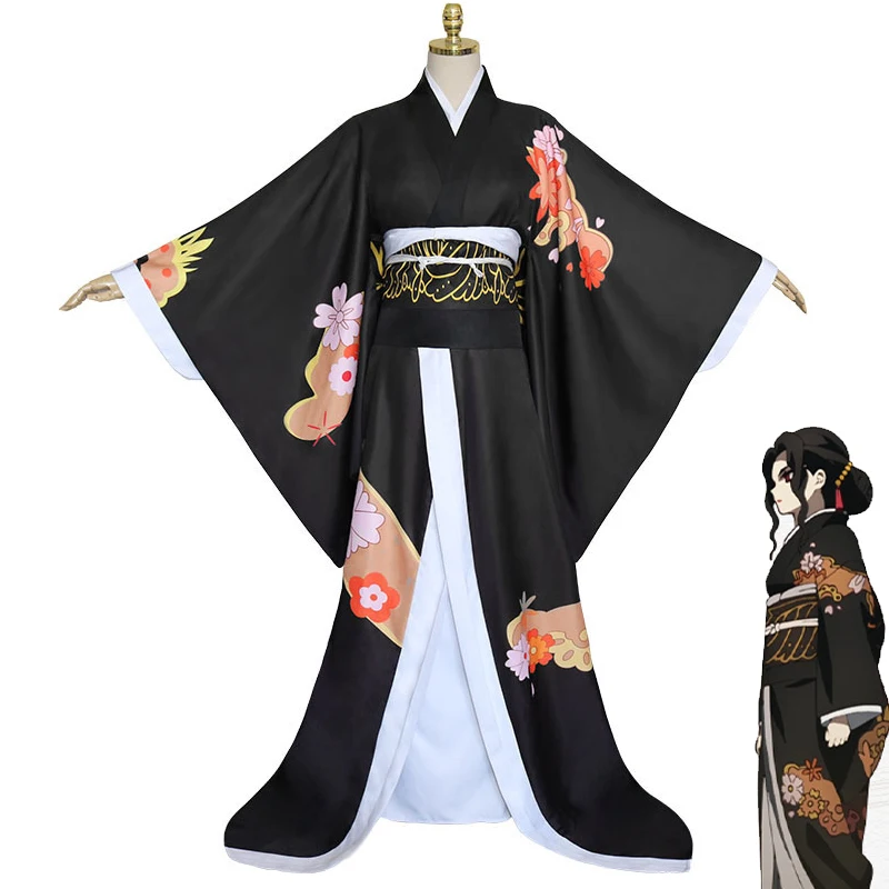 

Anime Demon Slayer Kimono kimetsu geen yaiba Kibutsuji Muzan Cosplay Kostuum kamado Vrouwen Schooluniform Meisjes Halloween
