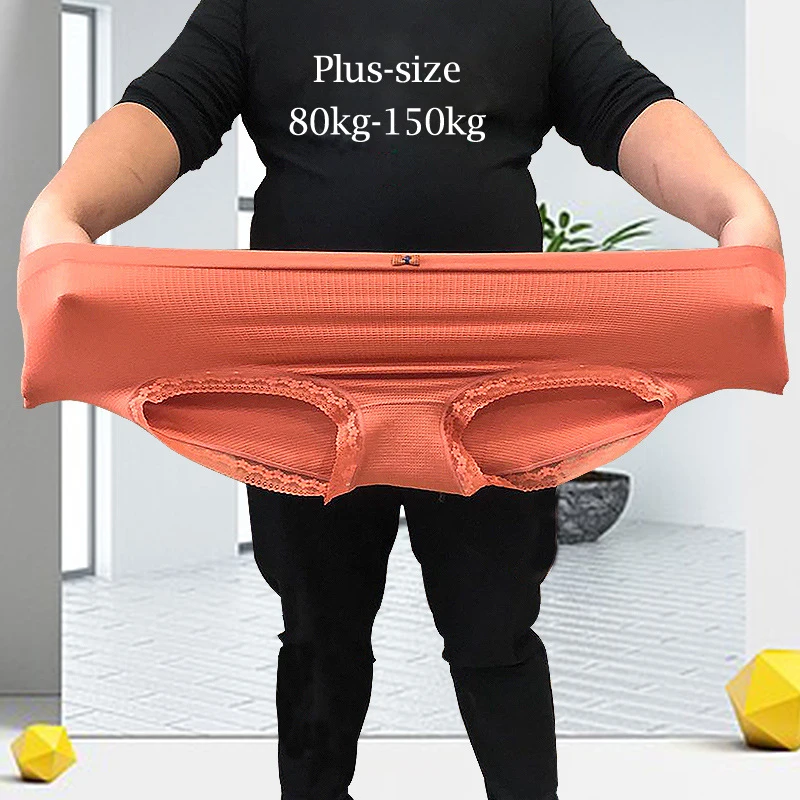 

Women's Underwear Plus-size XXXXL High Elastic Antibacterial Obesity Is Special Briefs Lingerie Breathable Ladies Underpants