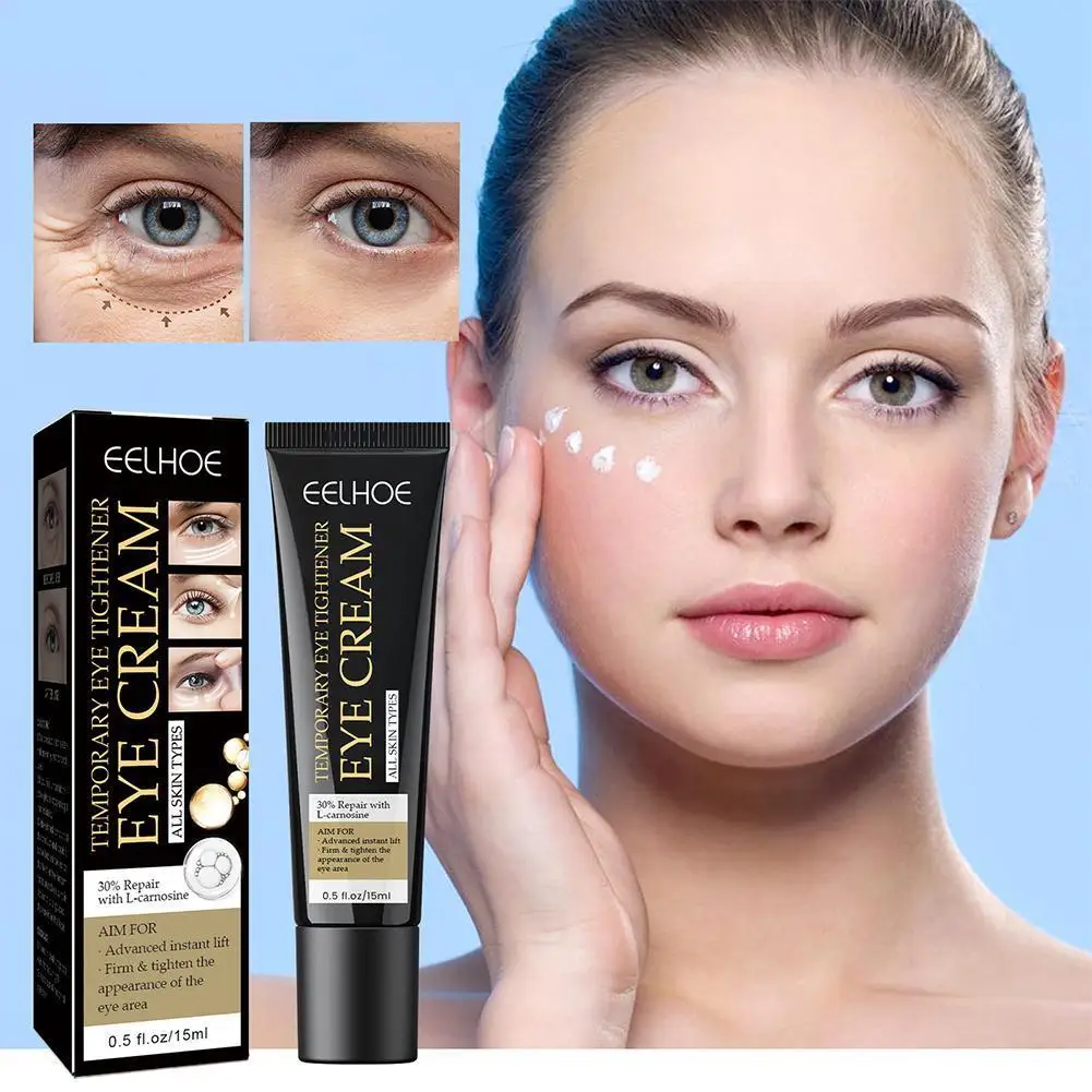 

EELHOE Anti Wrinkle Eye Cream Remove Eye Bags Puffiness Firming Smooth Cream Massage Care Moisturizing Instant Eye Lifting E5S7