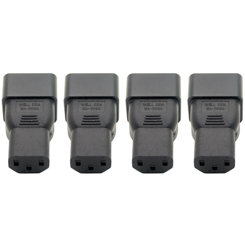 

4X Beige Color IEC 320 C13 To C20 AC Adapter, IEC 15A To 10A,16A To 10A AC Converter,C20 16A To C13 10A Power Connector