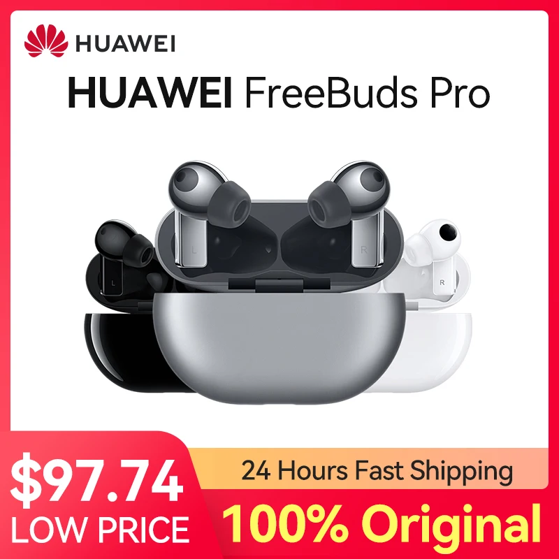 Беспроводные наушники Huawei FreeBuds Pro, наушники-вкладыши, гарнитура, наушники-вкладыши с активным шумоподавлением для смартфонов