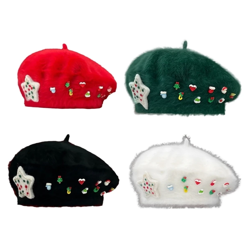 

Girls Girls Christmas Painter Hat Festive Hat for Autumn Winter Wholesale
