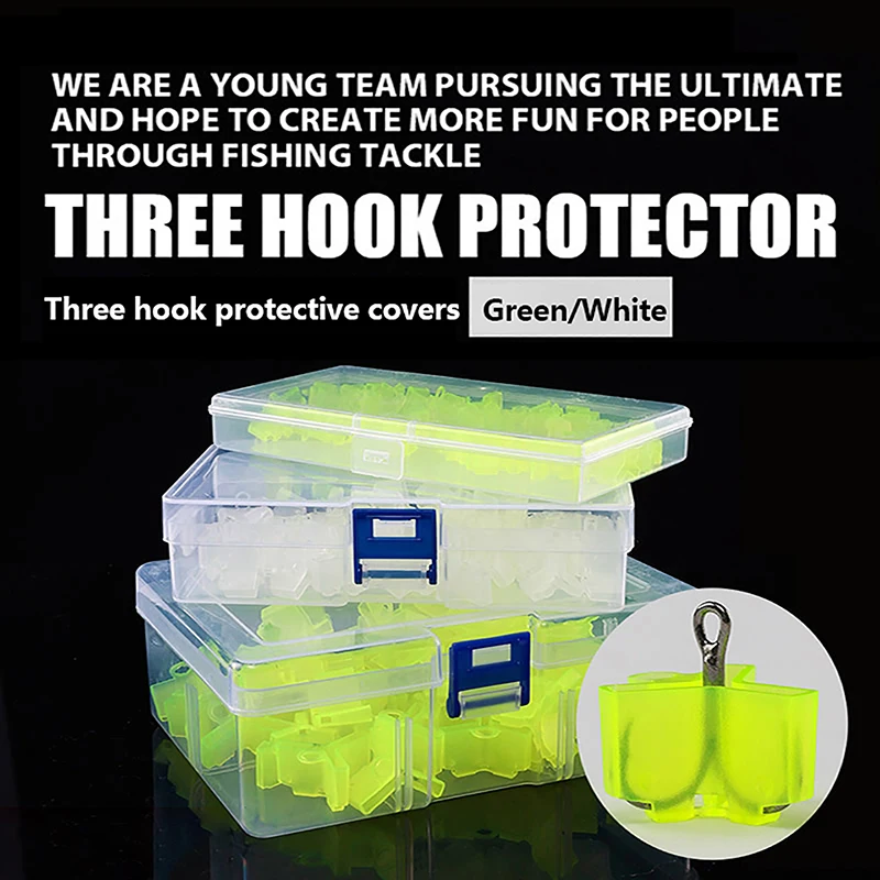 

Assorted Fishing Treble Hooks Safety Covers Bonnets Fishhook Treble Covers Protector Holders Sheath Case Pesca