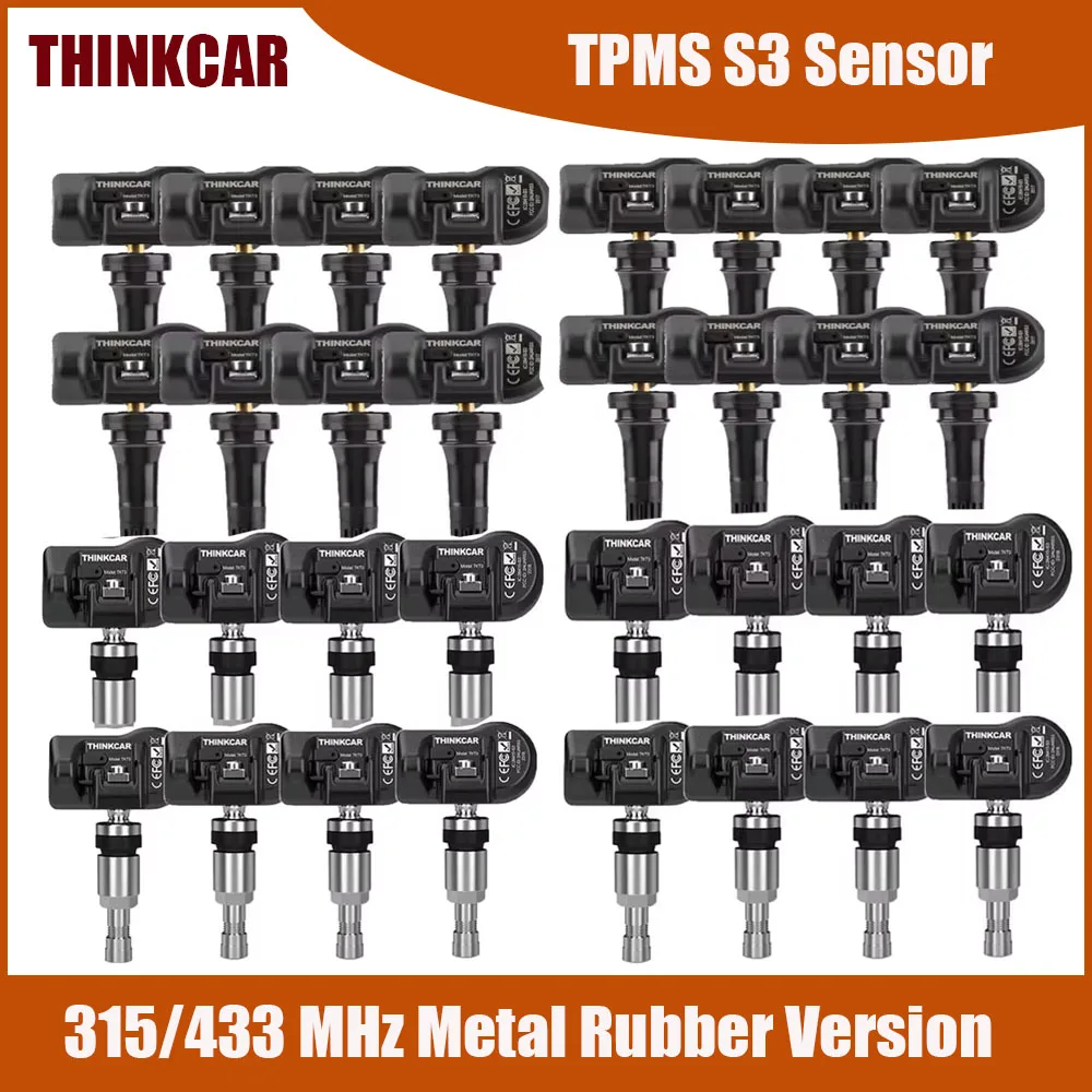Фото Датчик давления в шинах THINKCAR TPMS S3 315/433 МГц, универсальный, совместим с Thinkcar и Mucar №1