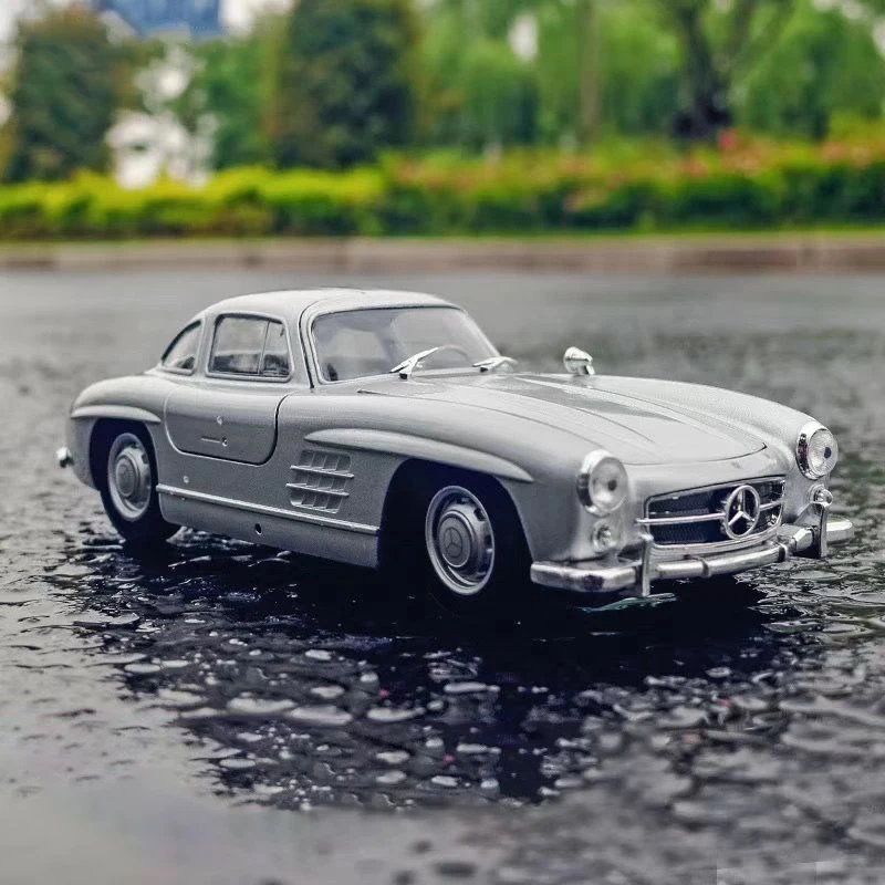 Модель автомобиля WELLY 1:24 Mercedes-Benz 300SL 220 230SL Литые и игрушечные автомобили