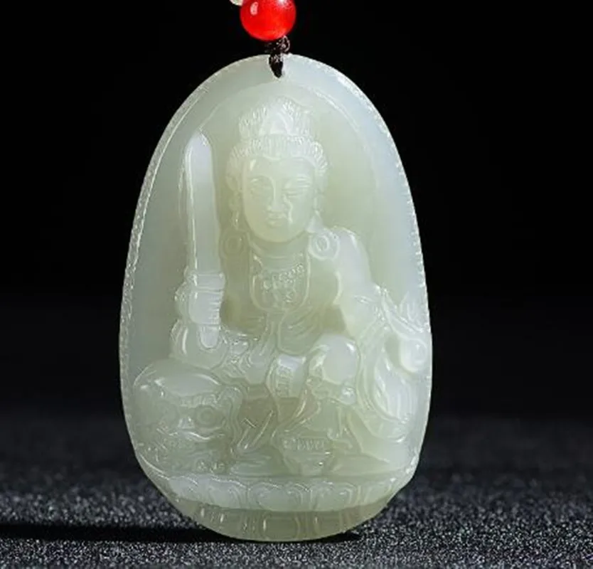 Изумруд Lkr 3 предмета бесплатная доставка четырехрукий вызывающий ангел Гуанинь Круз жадный подвеска единорога девочка скаутский шарм ноготь подвески.