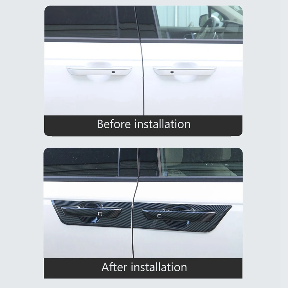 Накладка на дверную ручку из углеродного волокна для Kia Carnival KA4 2020 2021 2022