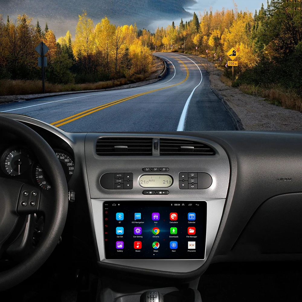Автомагнитола с GPS-навигацией для Seat Leon 2 MK2 2005-2012 аудио Android мультимедийная видео