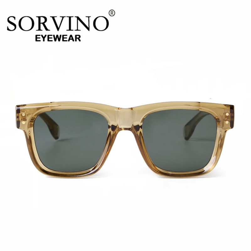 Солнцезащитные очки с квадратными заклепками UV400