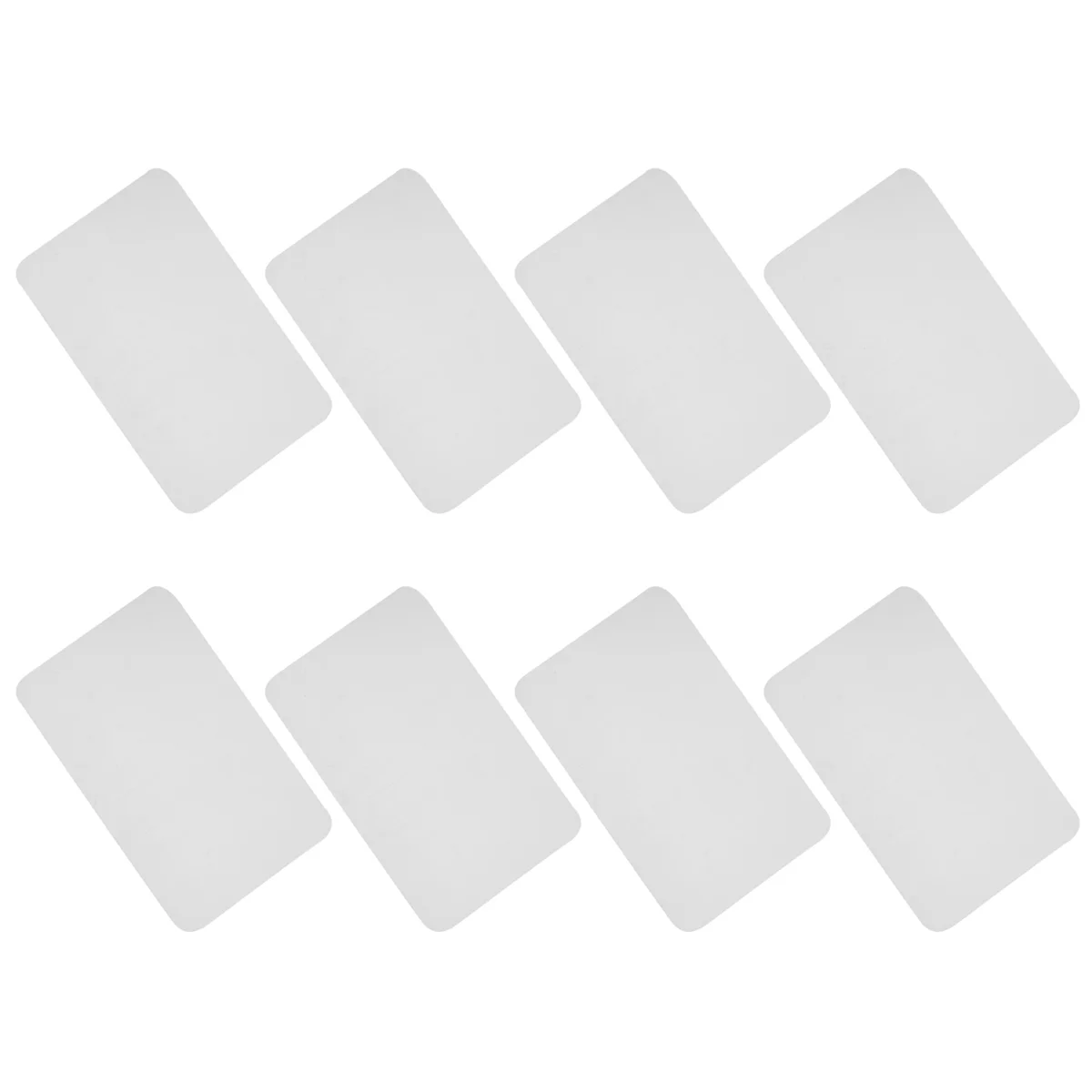 Набор из 8-прозрачных ковриков для столовых приборов моющийся белый коврик